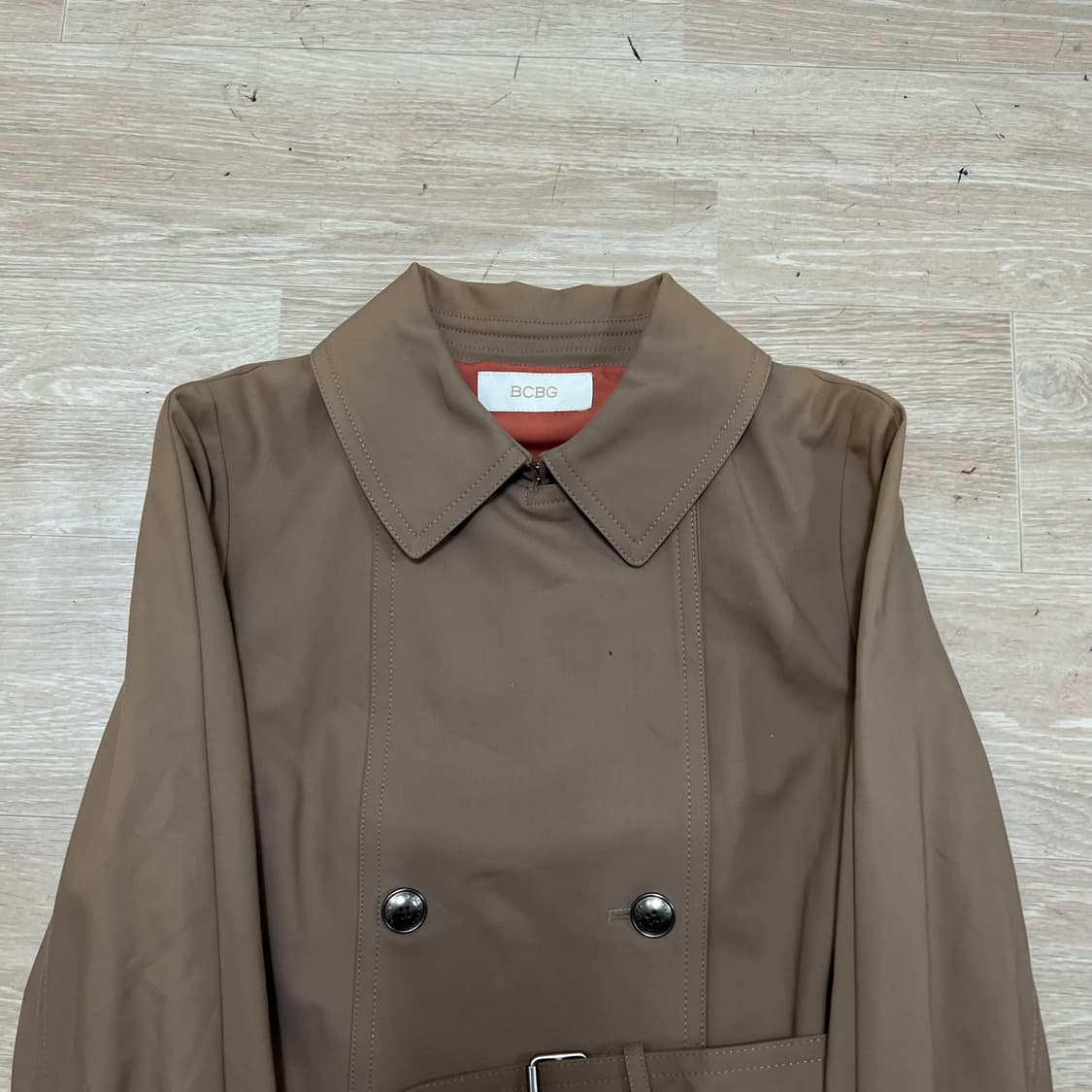 BCBG 비씨비지 여성 벨트 더블 트렌치코트 [브라운] 85-94-155 상품이미지2