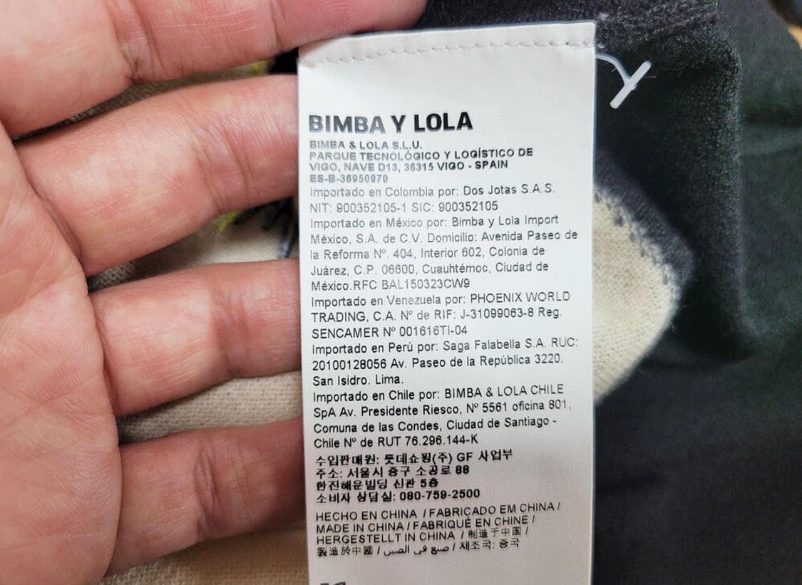 빔바이롤라(BIMBA Y LOLA) 투톤 BOOM프린트 니트 55-66 상품이미지6