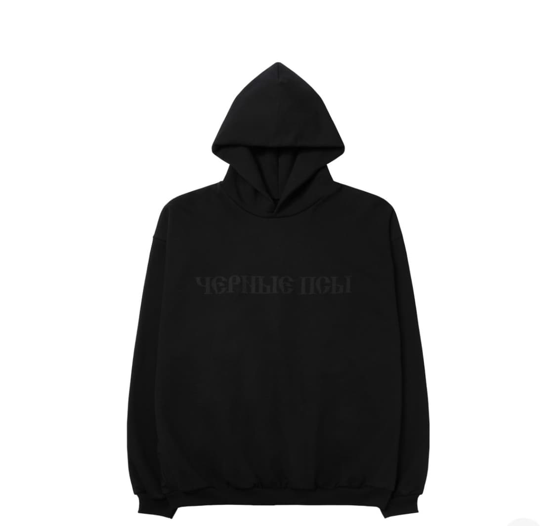 [3] Yeezy 이지 x 고샤 루브친스키 YZY 블랙 독스 후드 블랙 상품이미지1