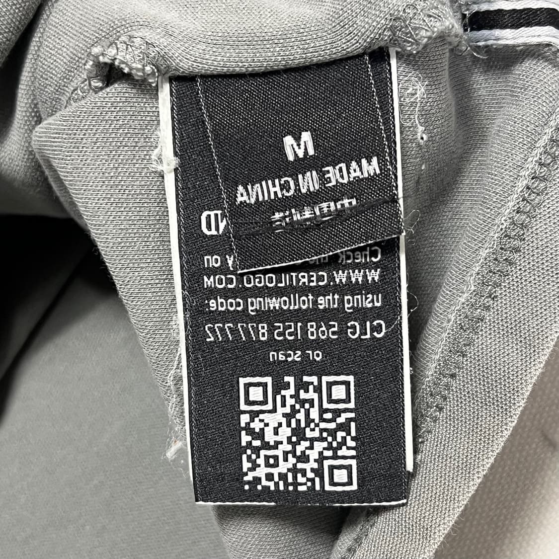 M 스톤아일랜드 와펜 그레이 카라 티셔츠 상품이미지4