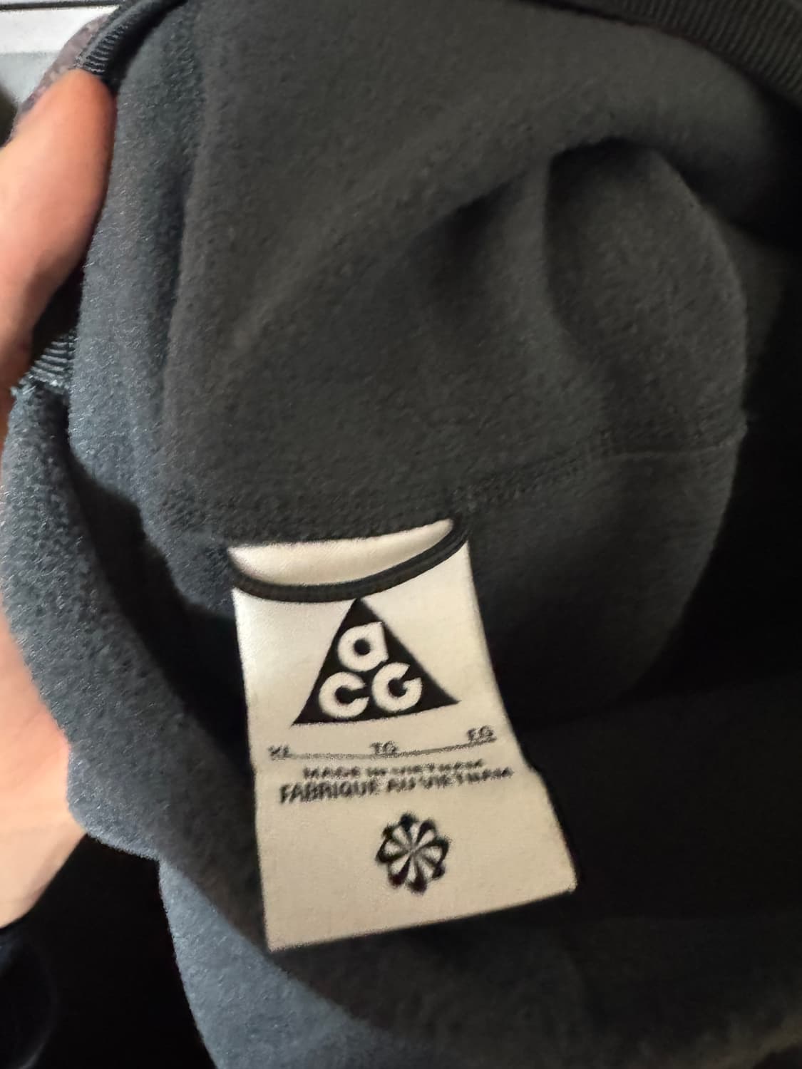 나이키 ACG 폴라텍 울프 트리 풀오버 후드 앤트러사이트 상품이미지8