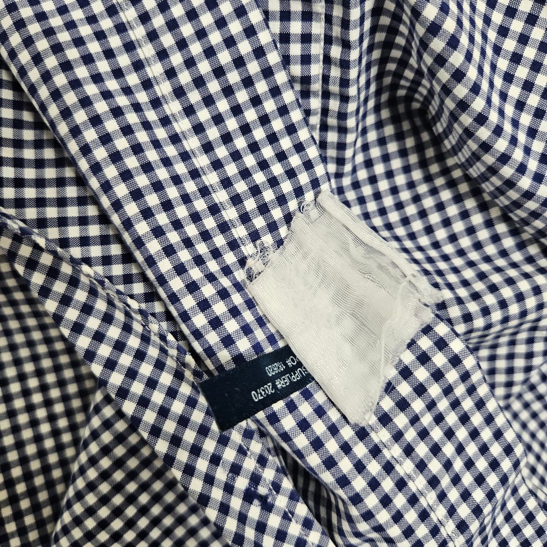 폴로 랄프 로렌 체크 반팔 셔츠 S 커스텀핏 상품이미지5