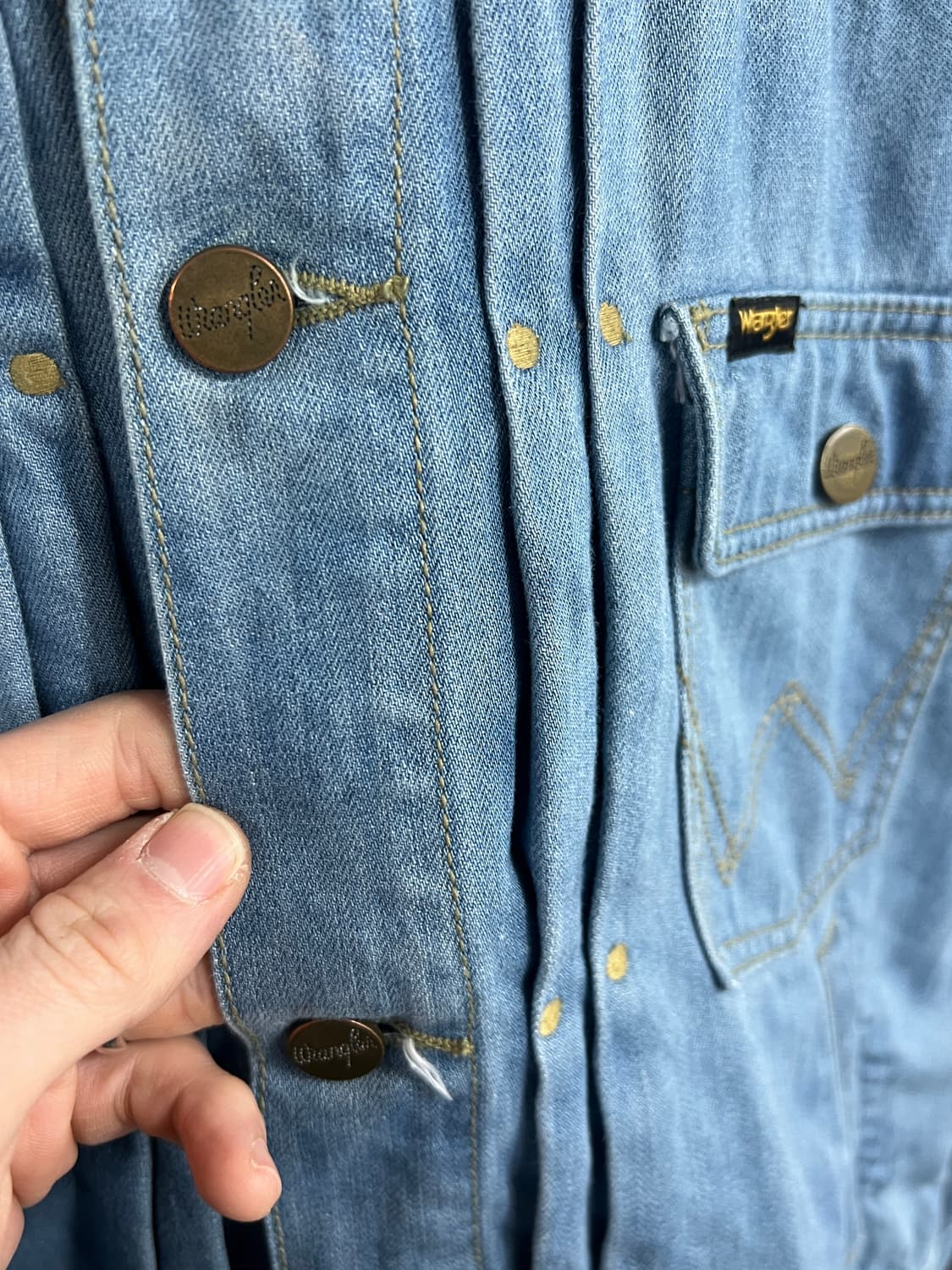 Wrangier 랭글러 웨스턴 데님 트러커 자켓 상품이미지4