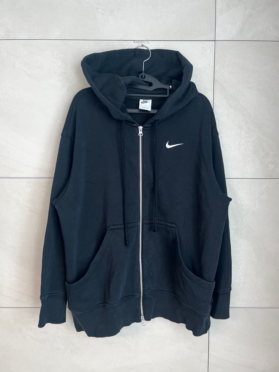 나이키 스우시 후드집업 블랙 [S] 상품이미지3