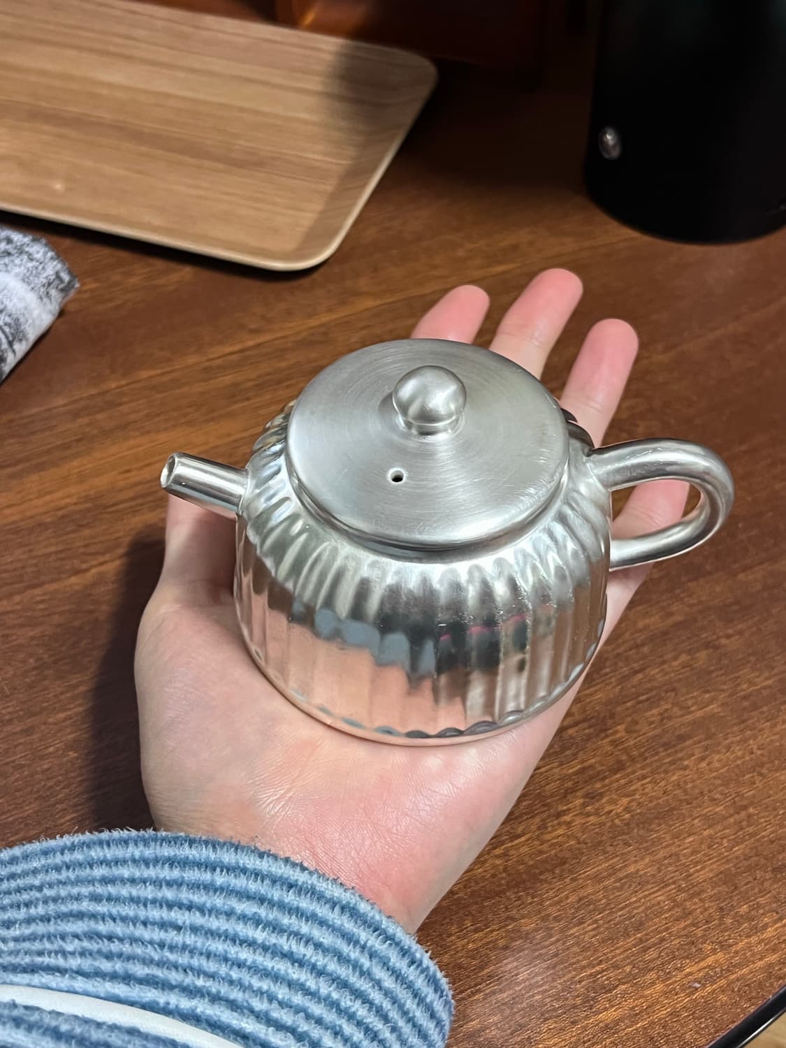 실버 은칠 티팟 주전자 미니 다관 팔아요 상품이미지1