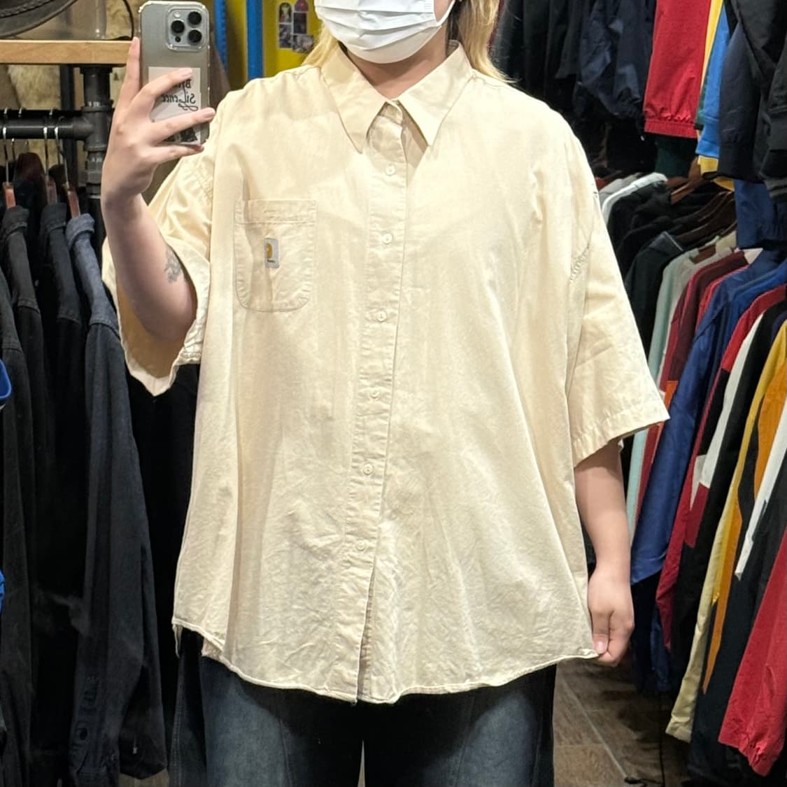 [HI] 칼하트 반팔셔츠 베이지 상품이미지2
