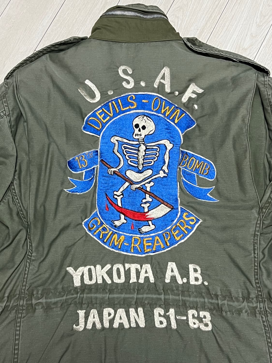 US ARMY 야상 M65필드자켓 세이지그린 M사이즈추정 상품이미지8