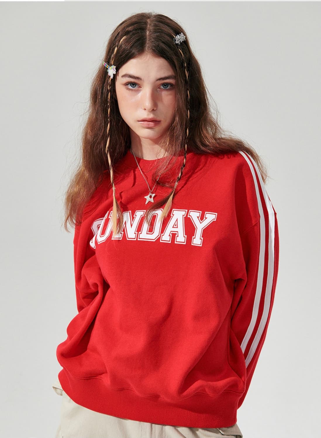 원더비지터 트랙 맨투맨 상품이미지1