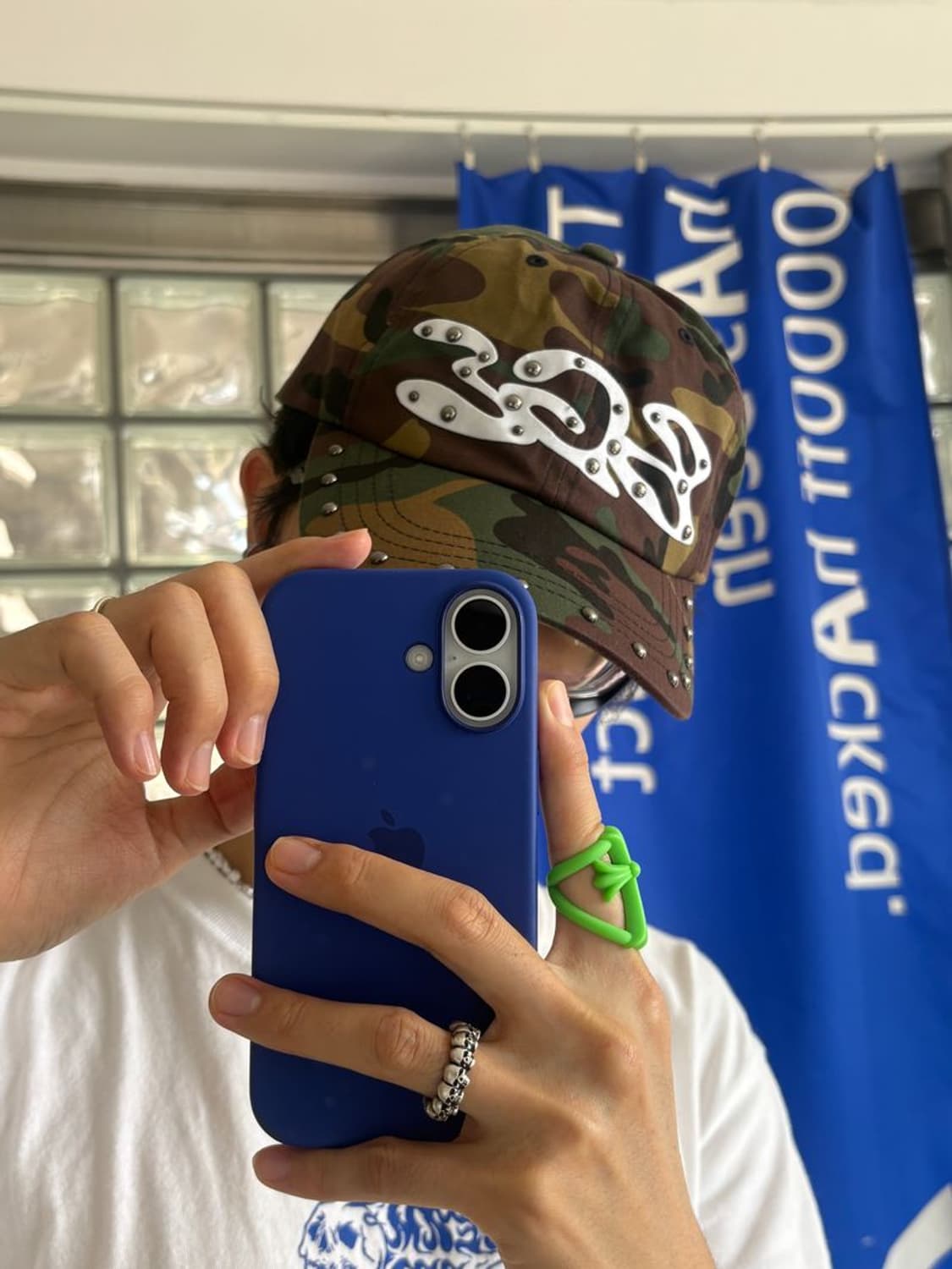 CAMO STUDS CAP 카모 스터드 캡 상품이미지1
