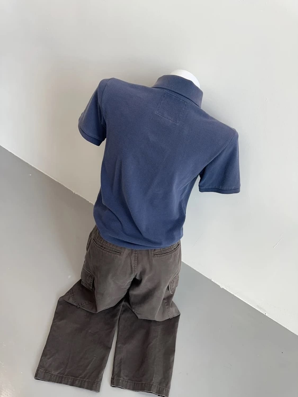 아베크롬비 블루 반팔 카라티 상품이미지2
