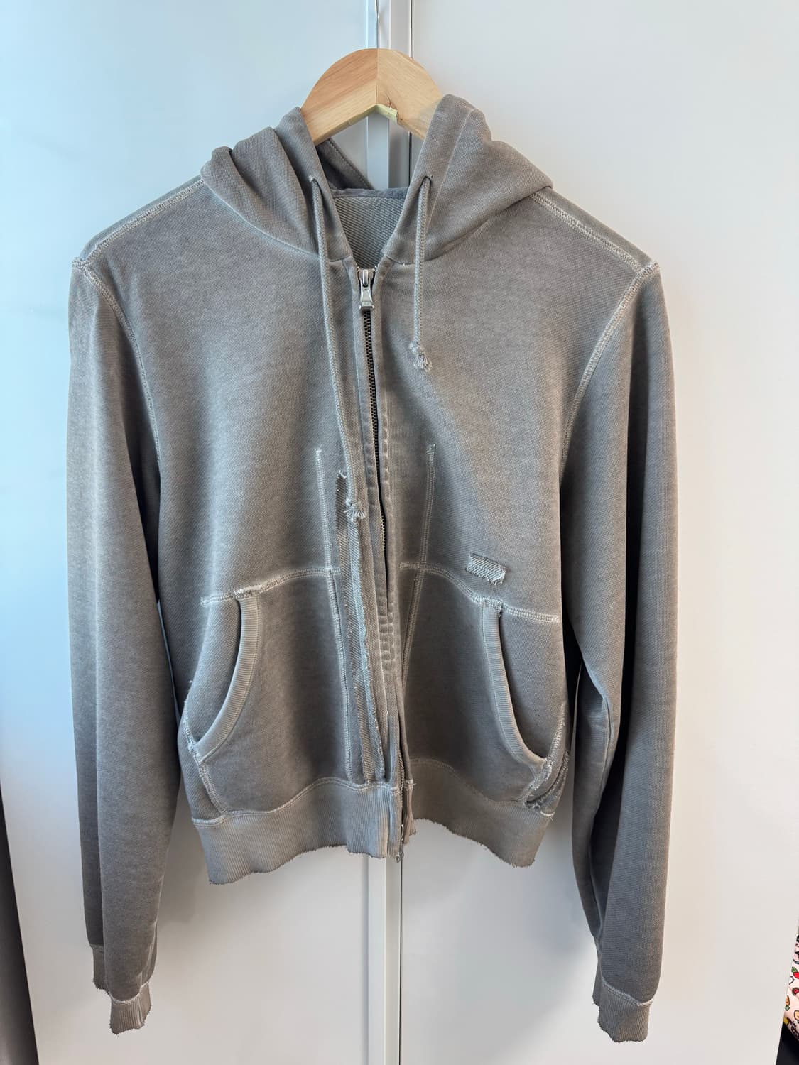 엑슬림 Xlim Women 후디 집업 washed taupe M 상품이미지2