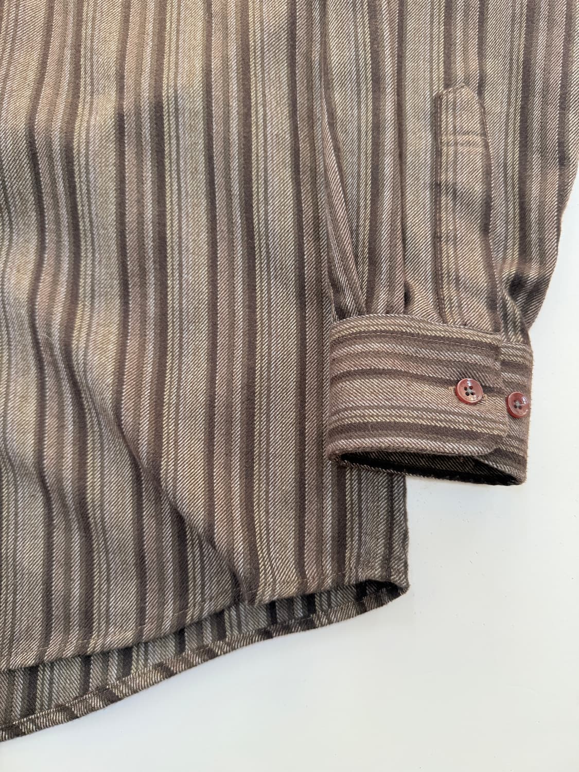 브라운 빈티지 체크셔츠 상품이미지5