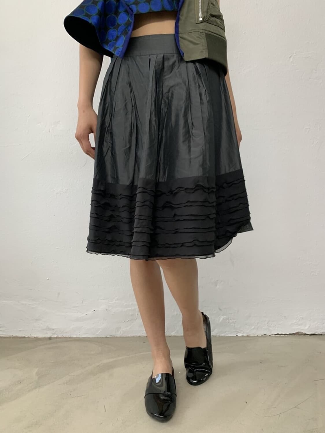 Silvery frill skirt 상품이미지2