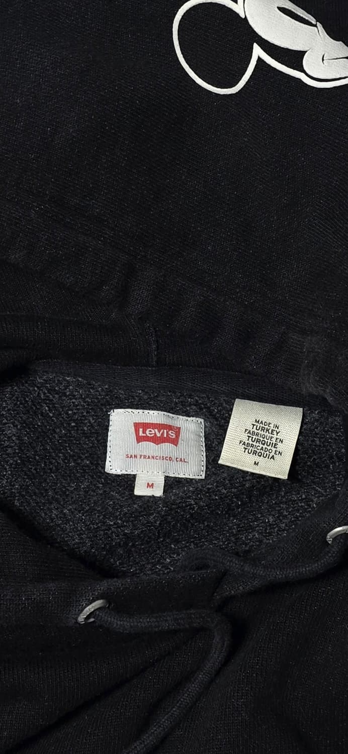 90주념 기념 협업 리바이스 x 미키마우스 후드티 블랙 M 상품이미지3