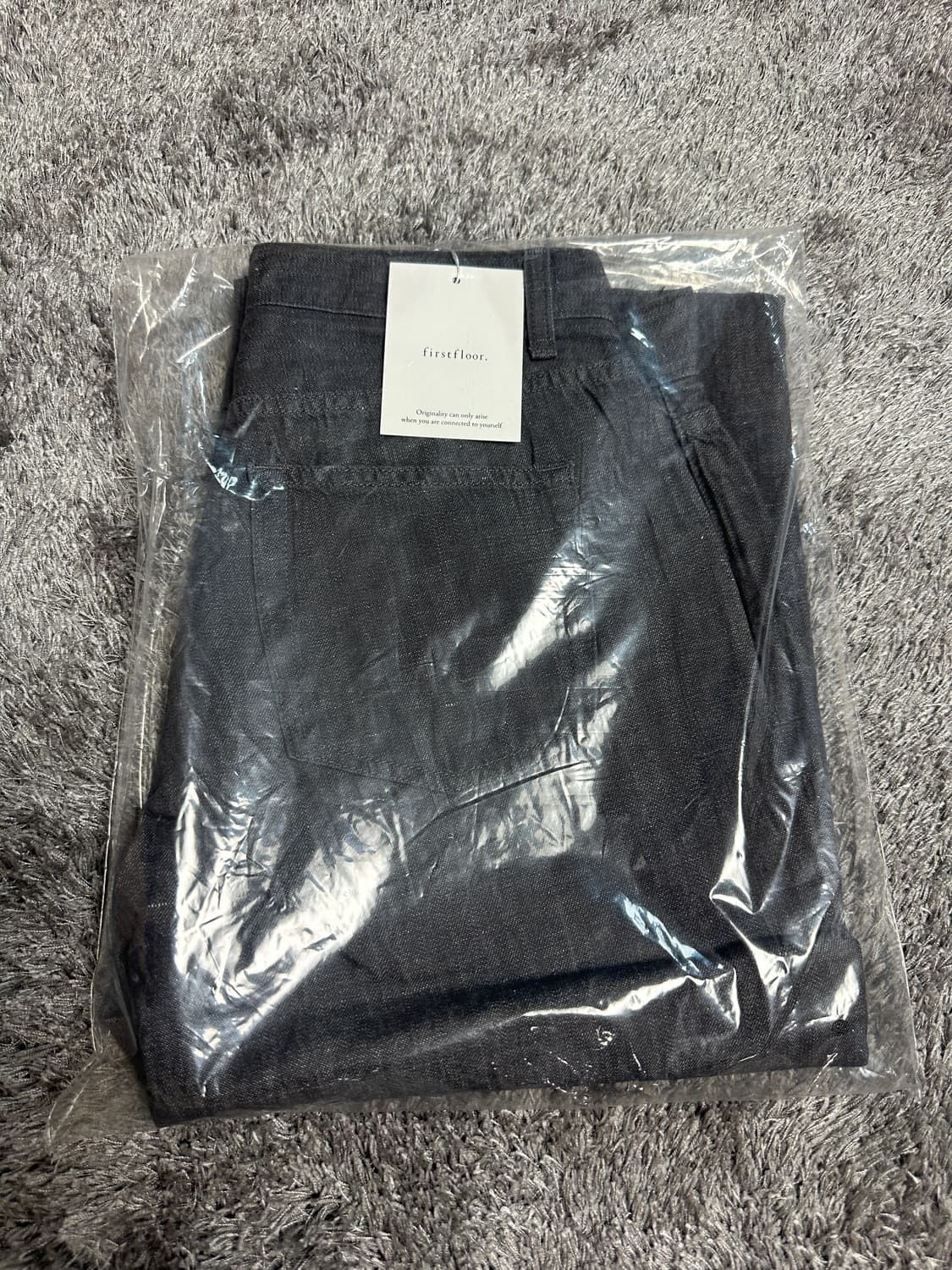 퍼스트플로어 린넨 데님 트라우저 트와일라잇 그레이 46 사이즈 상품이미지3