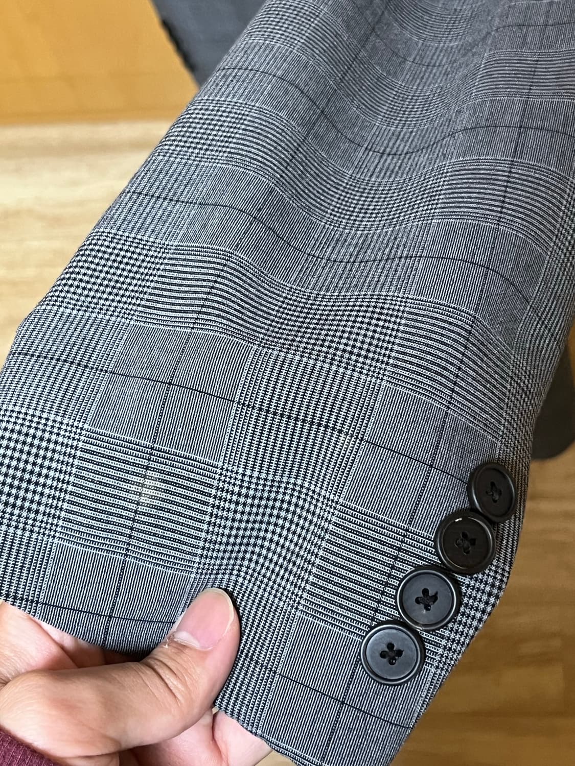 무탠다드 글렌 체크 베이직 블레이저 L 상품이미지3