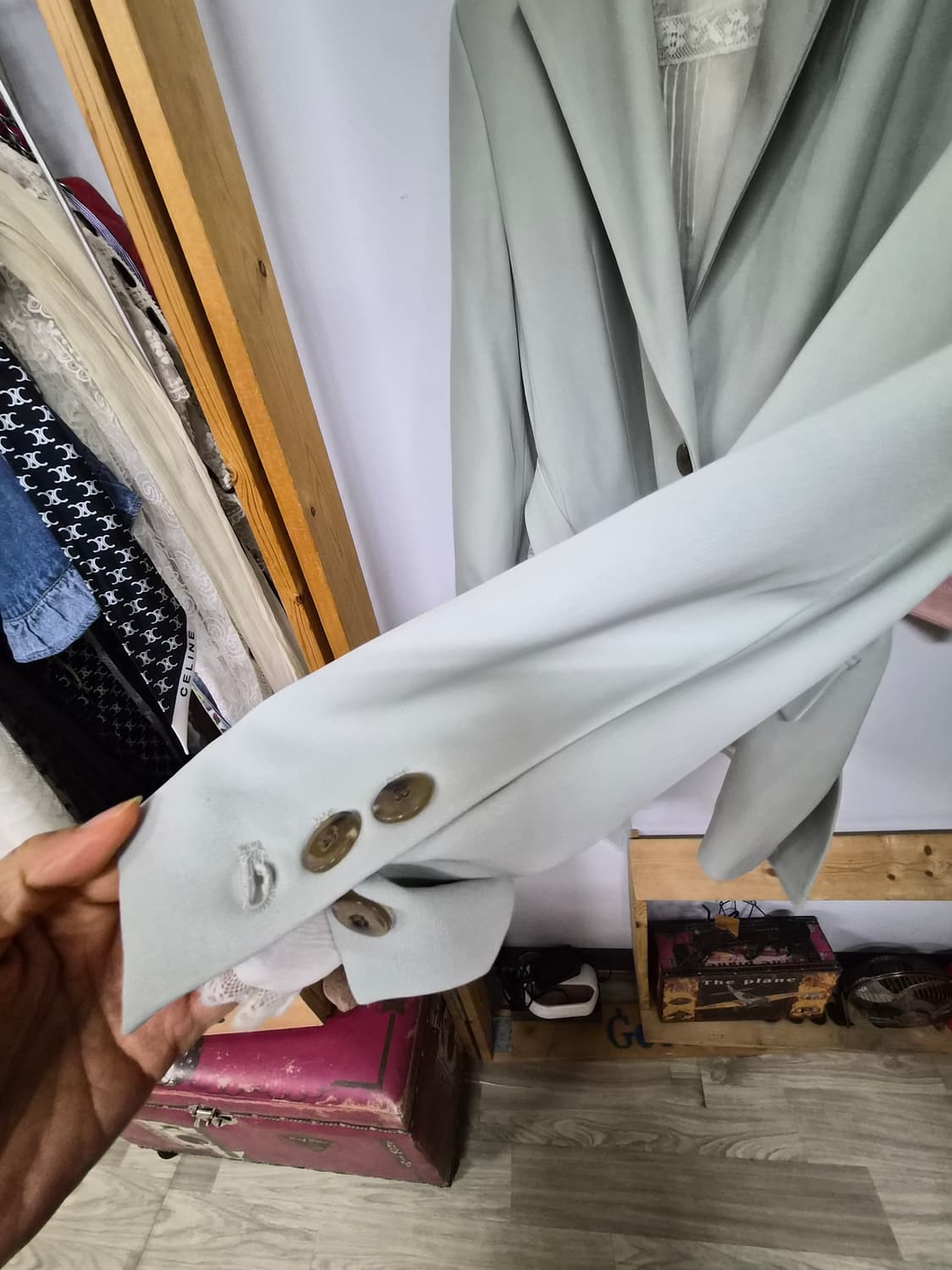 듀엘 세이지올리브 벨티드 자켓 상품이미지4