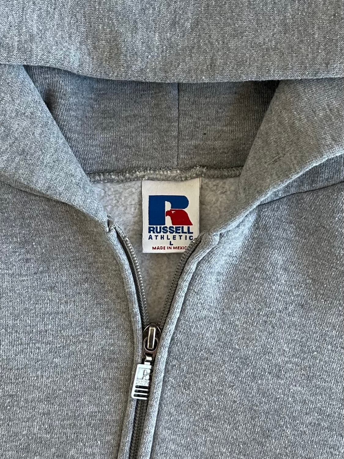 90s 빈티지 러셀 후드집업 그레이 L 상품이미지6