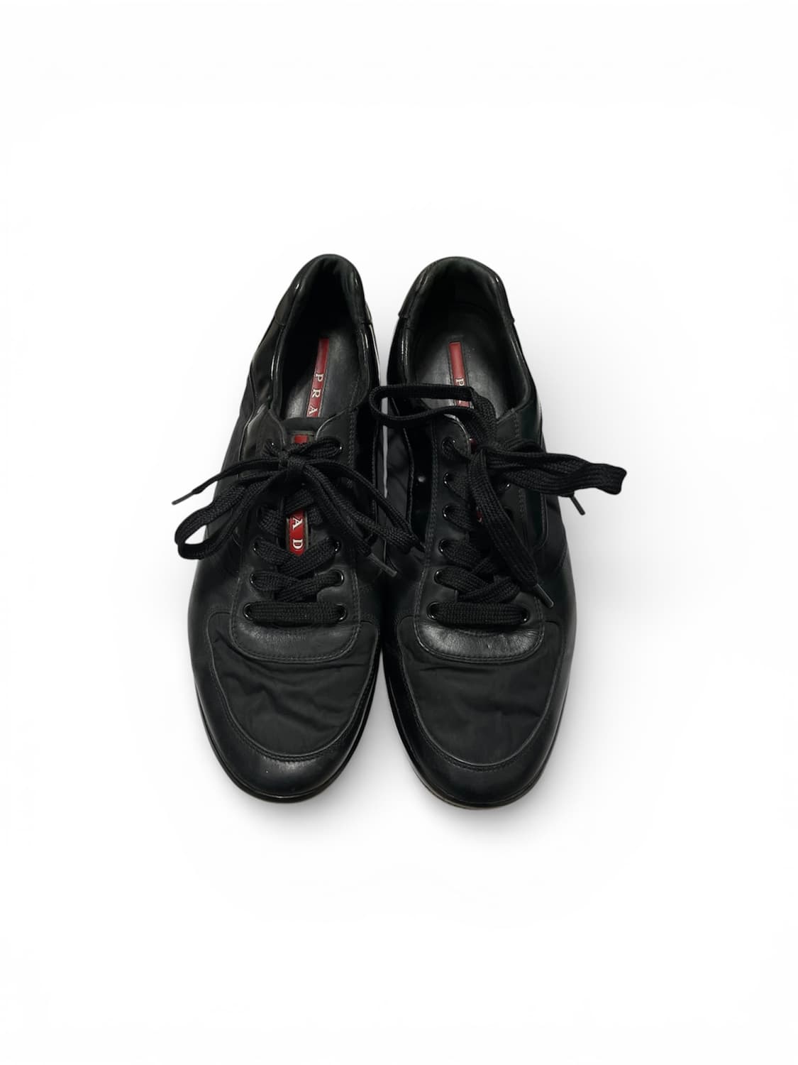 280) 프라다 스포츠 리네아 로사 레더 나일론 스니커즈 신발 상품이미지3