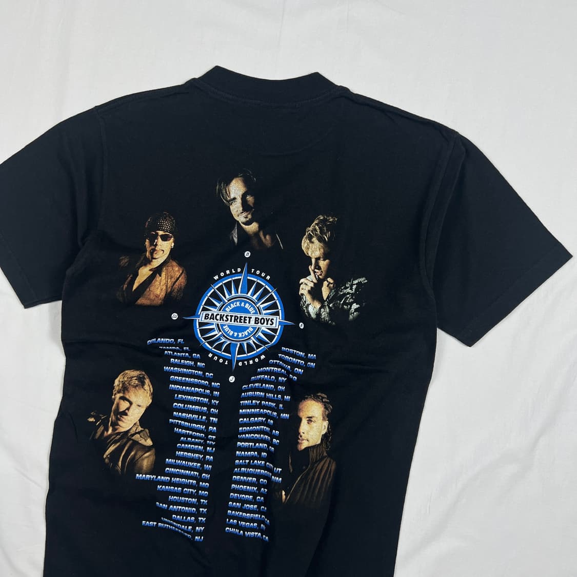 2001년도 백스트릿보이즈 블랙앤블루 월드투어 반팔티 상품이미지6