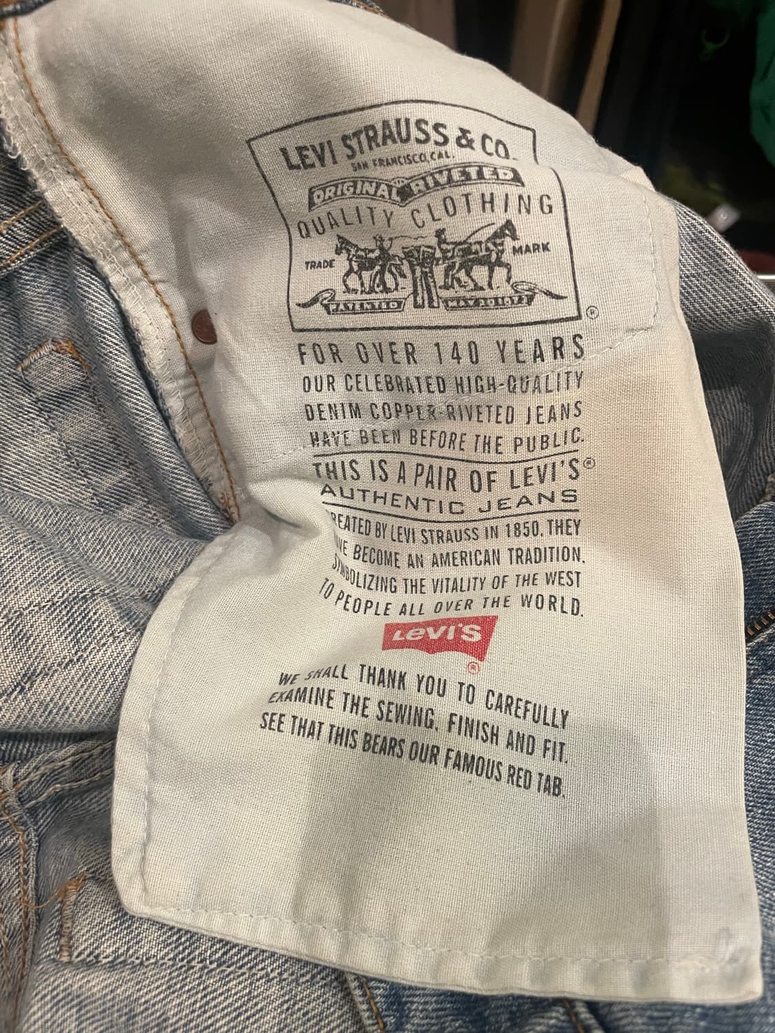 90‘s Vintage Levi’s 517 Made in USA pant 상품이미지10