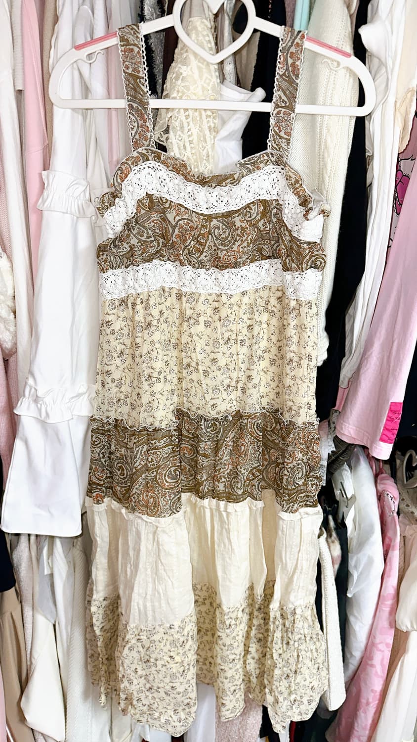 모리걸 패턴 롱원피스 일본 빈티지 상품이미지1