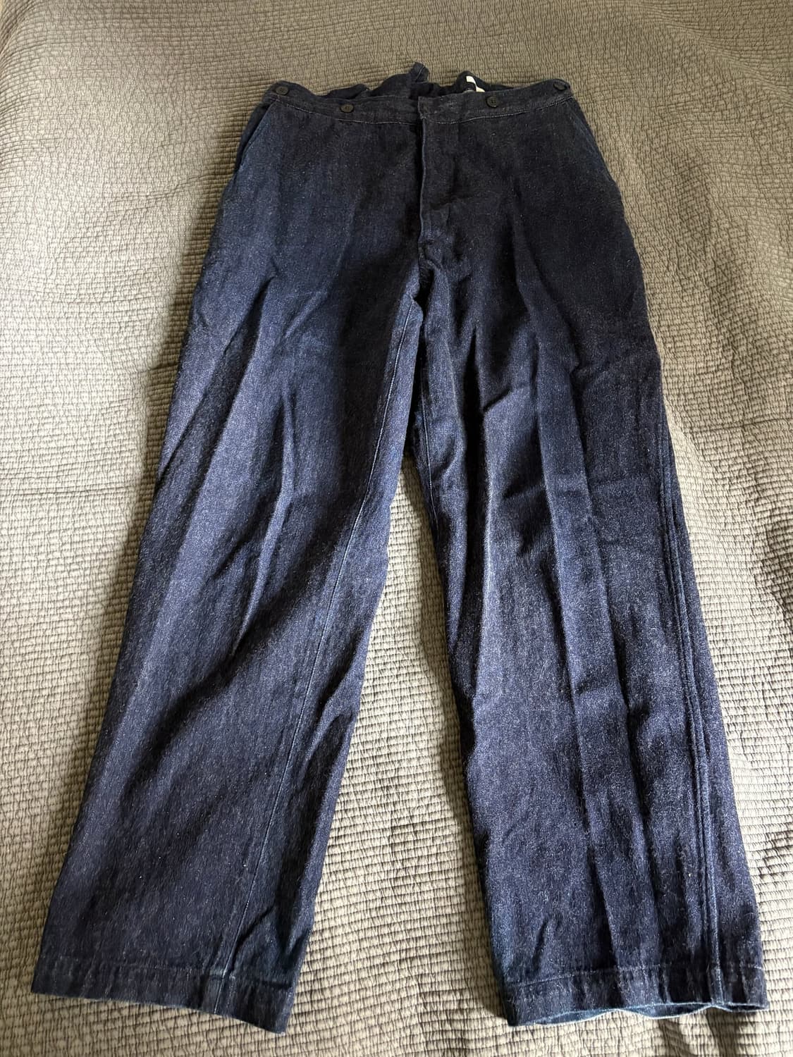 코모리 데님오버팬츠(navy, 2) 상품이미지2