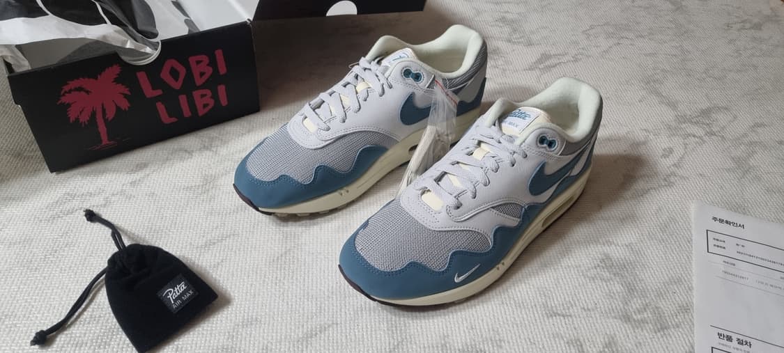 나이키 에어맥스 1 파타 노이즈 아쿠아 290 상품이미지1