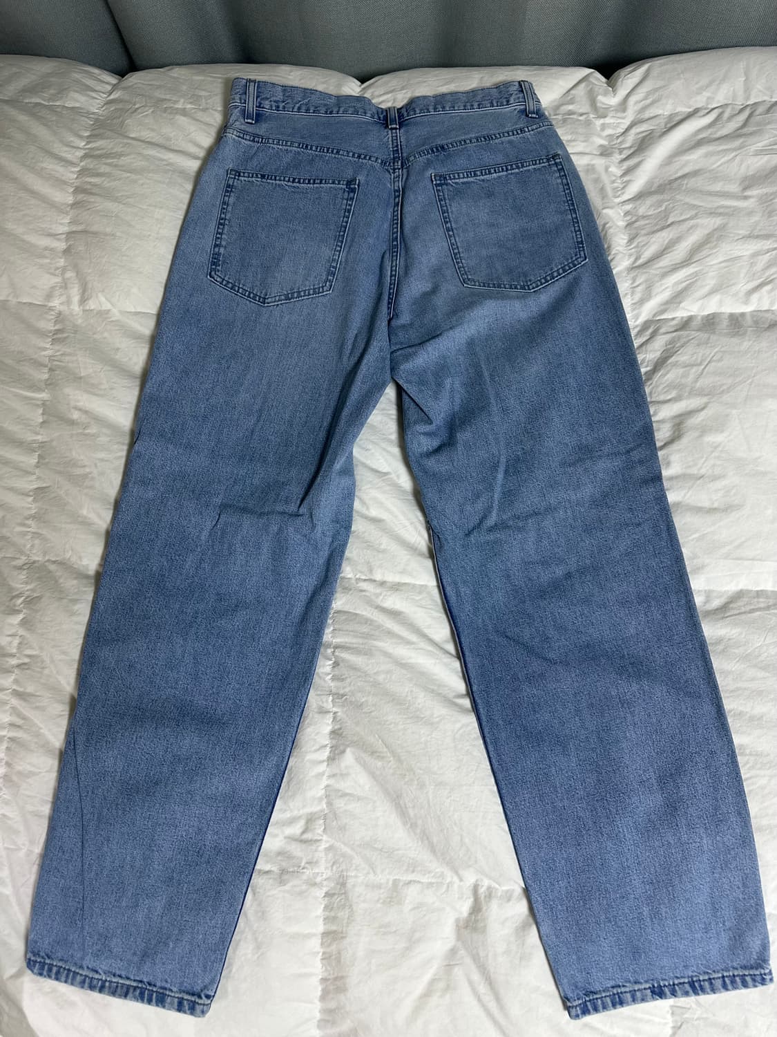 유니클로 와이드 스트레이트 진 연청 31 상품이미지2