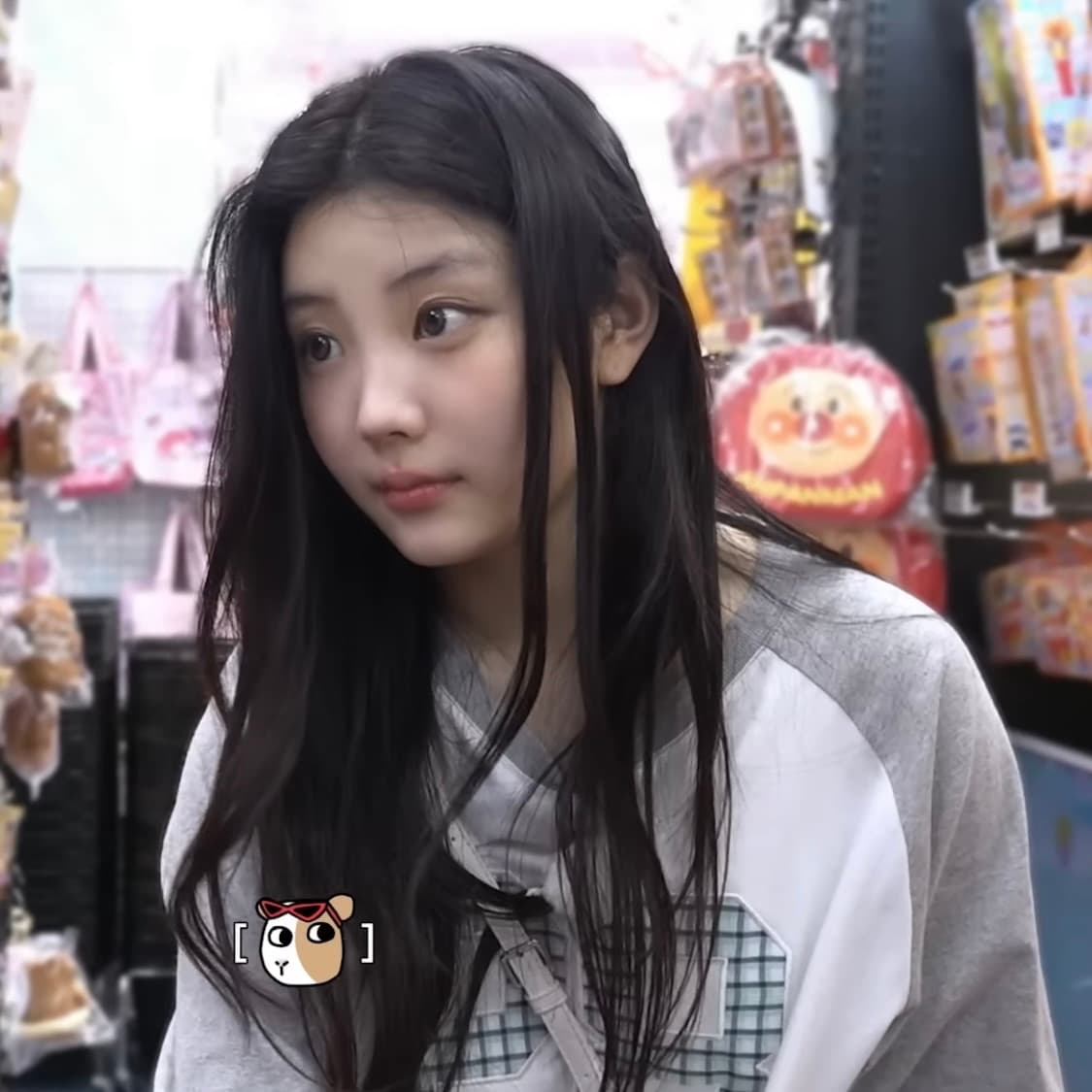 아일릿 원희착용) 엔조블루스 믹스 패치 박시 Lst 화이트 상품이미지2