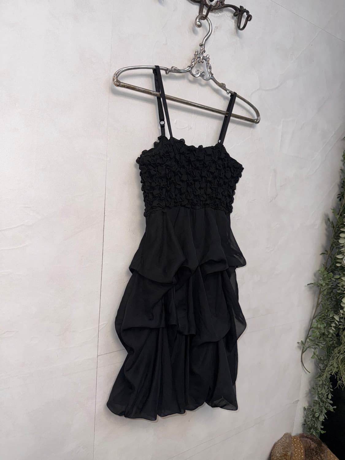 Black popcorn shirring balloon mini ops 상품이미지4