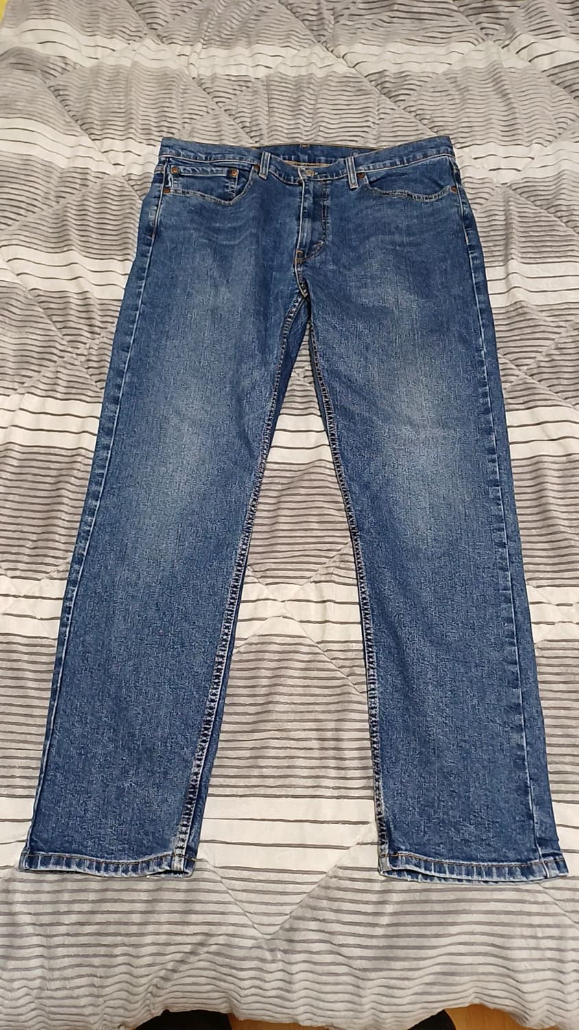 리바이스 502 미세한약기모 슬림스판청바지 36인치 기장108 상품이미지1