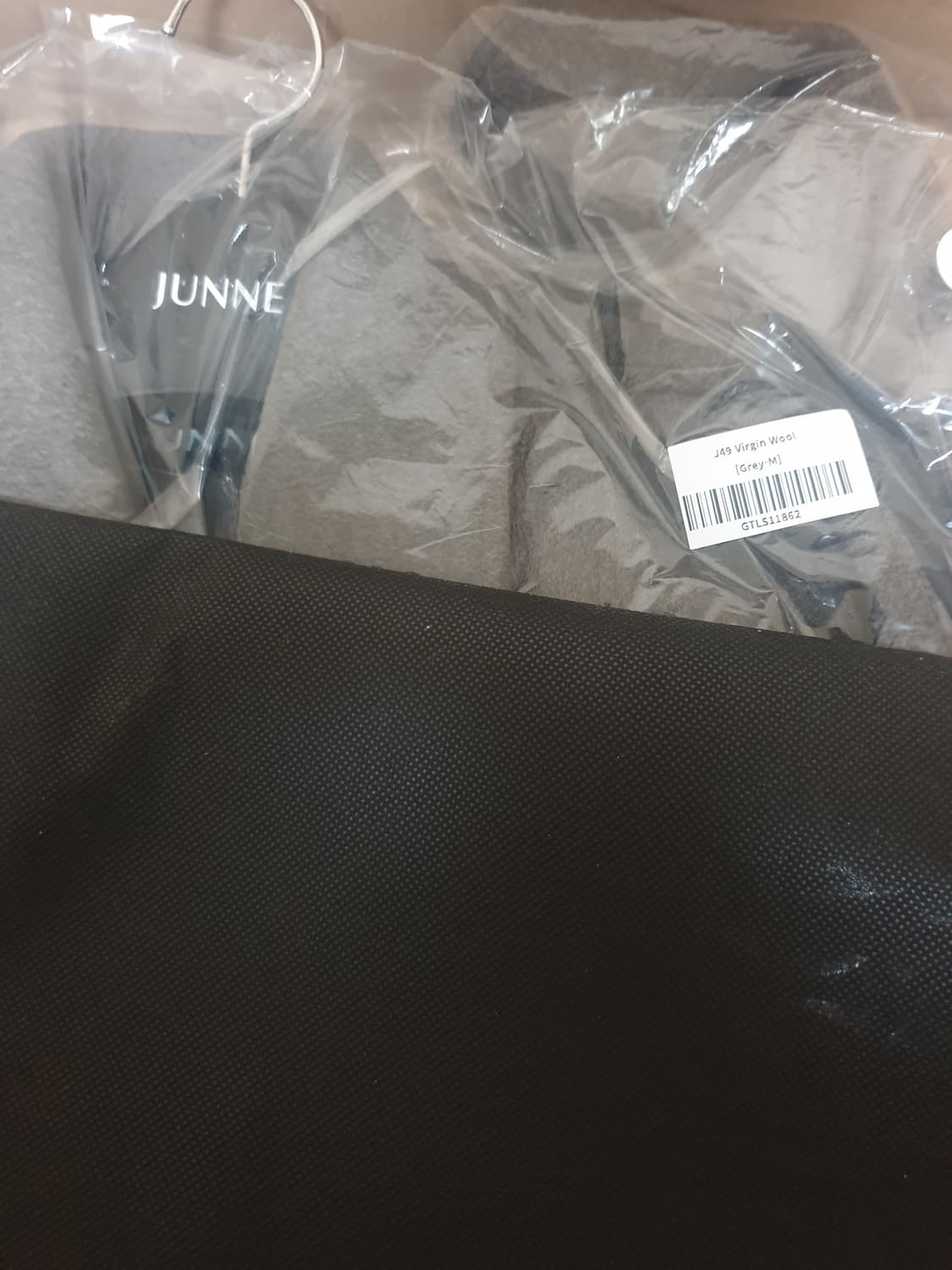 준느 J49 버진울 블루종 그레이 m 상품이미지2