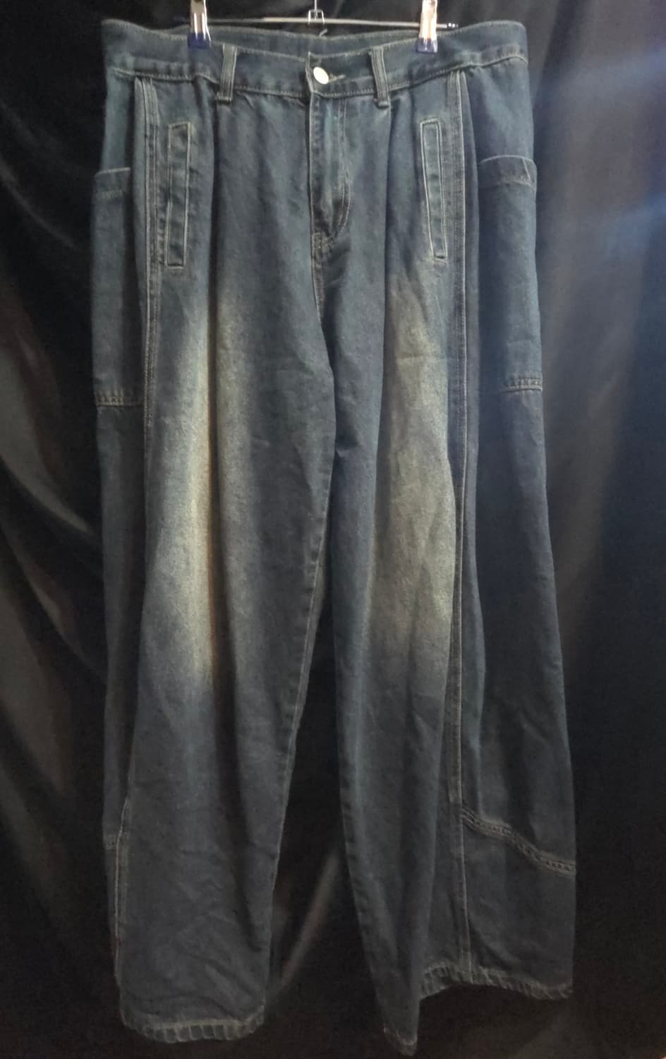 버던트 컨스트럭션 와이드 데님 팬츠_샌드블루 상품이미지5