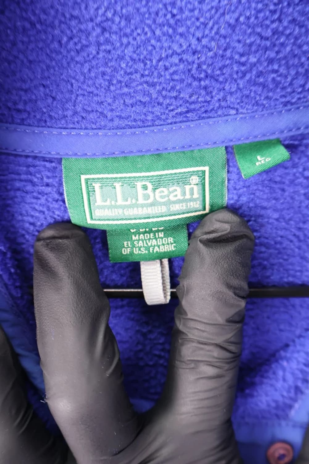 빈티지 엘엘빈 불루 후리스 맨투맨 상품이미지5