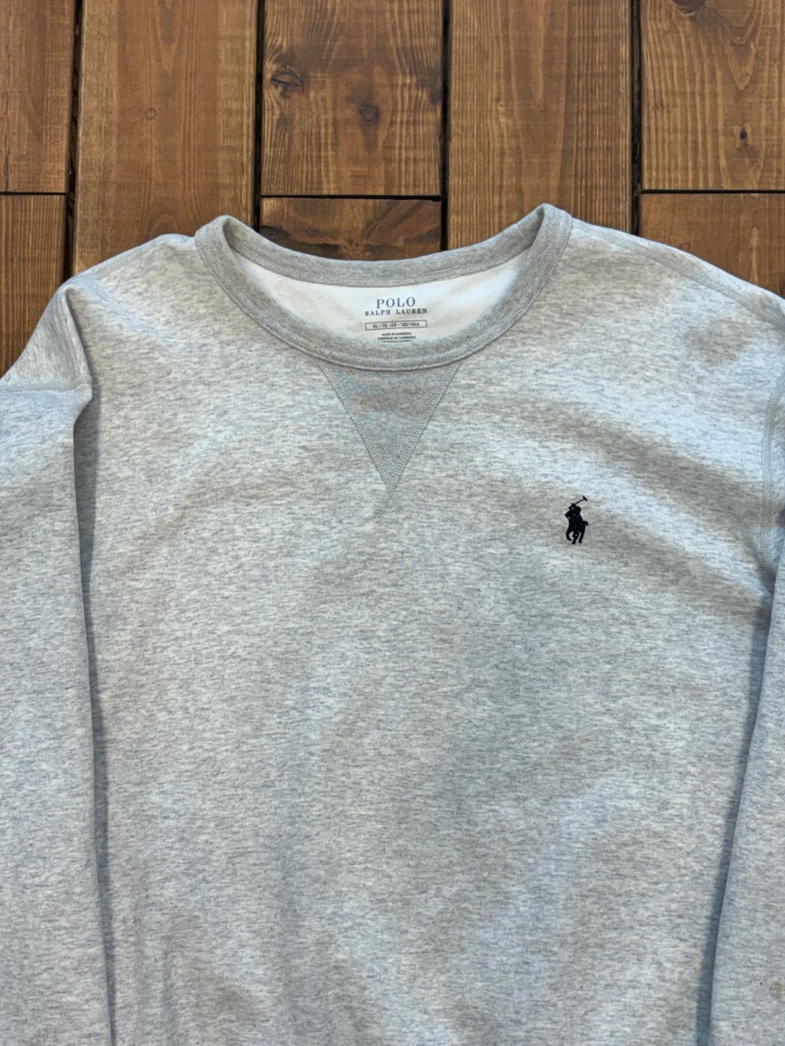 폴로 멜란지 그레이 맨투맨 상품이미지5