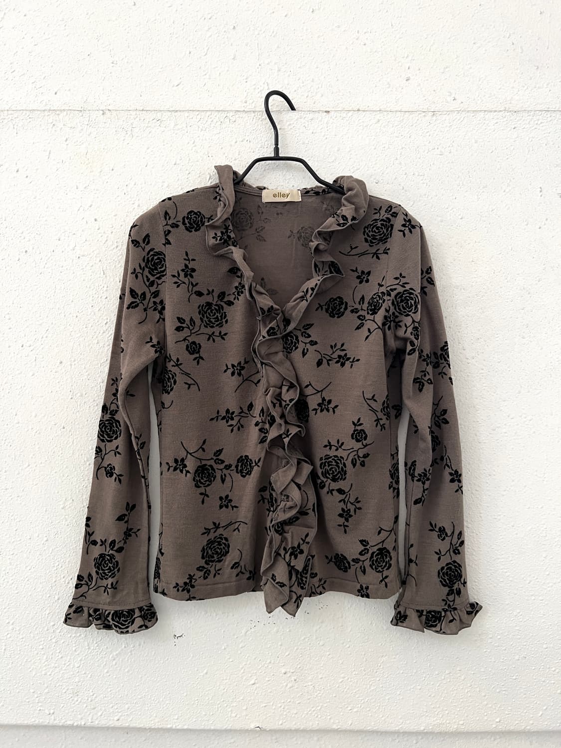 flower parttern frilled top 상품이미지7