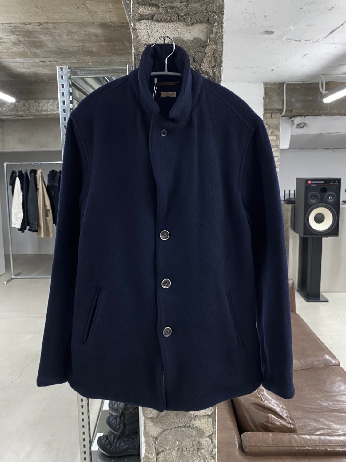 캐피탈 네이비 울 코트 상품이미지3