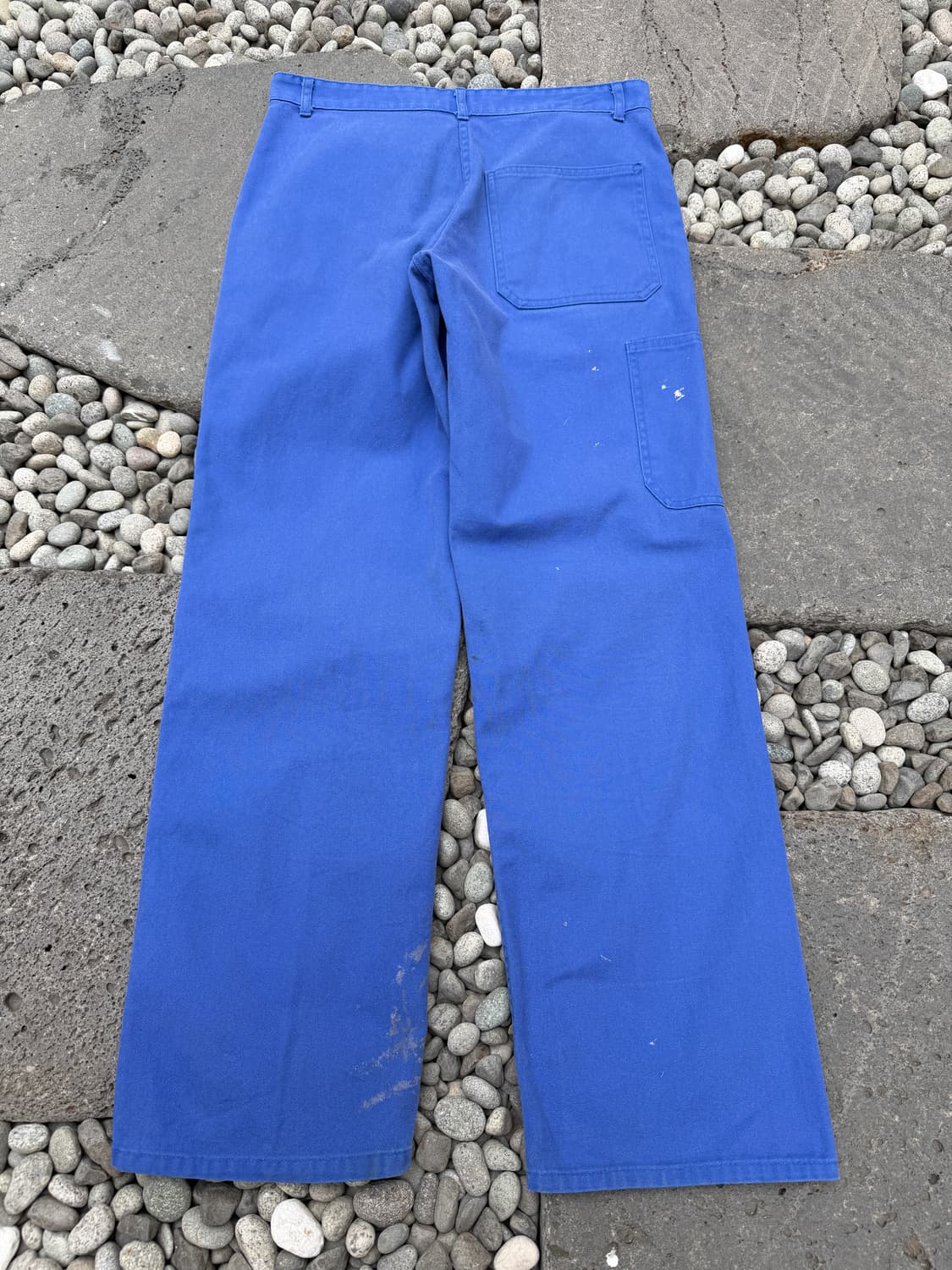 1990s DISTRESSED WASHED BLUE 빈티지 프렌치워크팬츠 상품이미지2