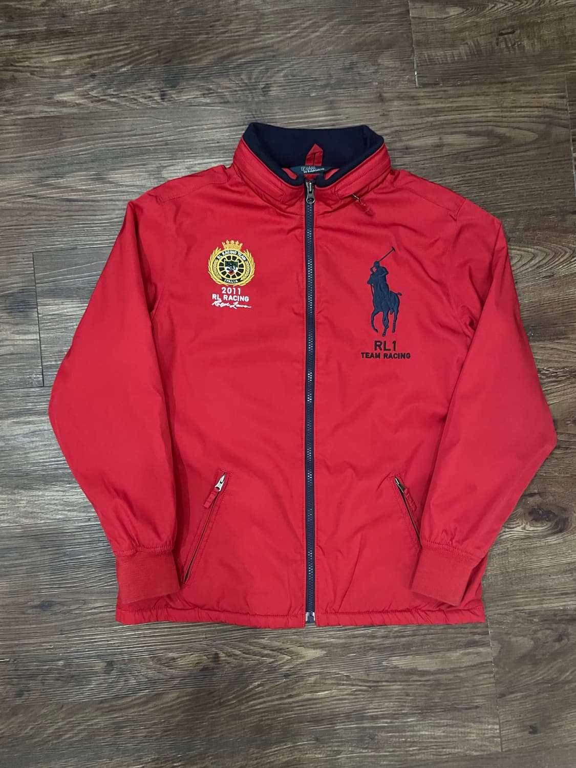 폴로 랄프로렌 빅포니 RL1 레이싱 자켓 레드 상품이미지3