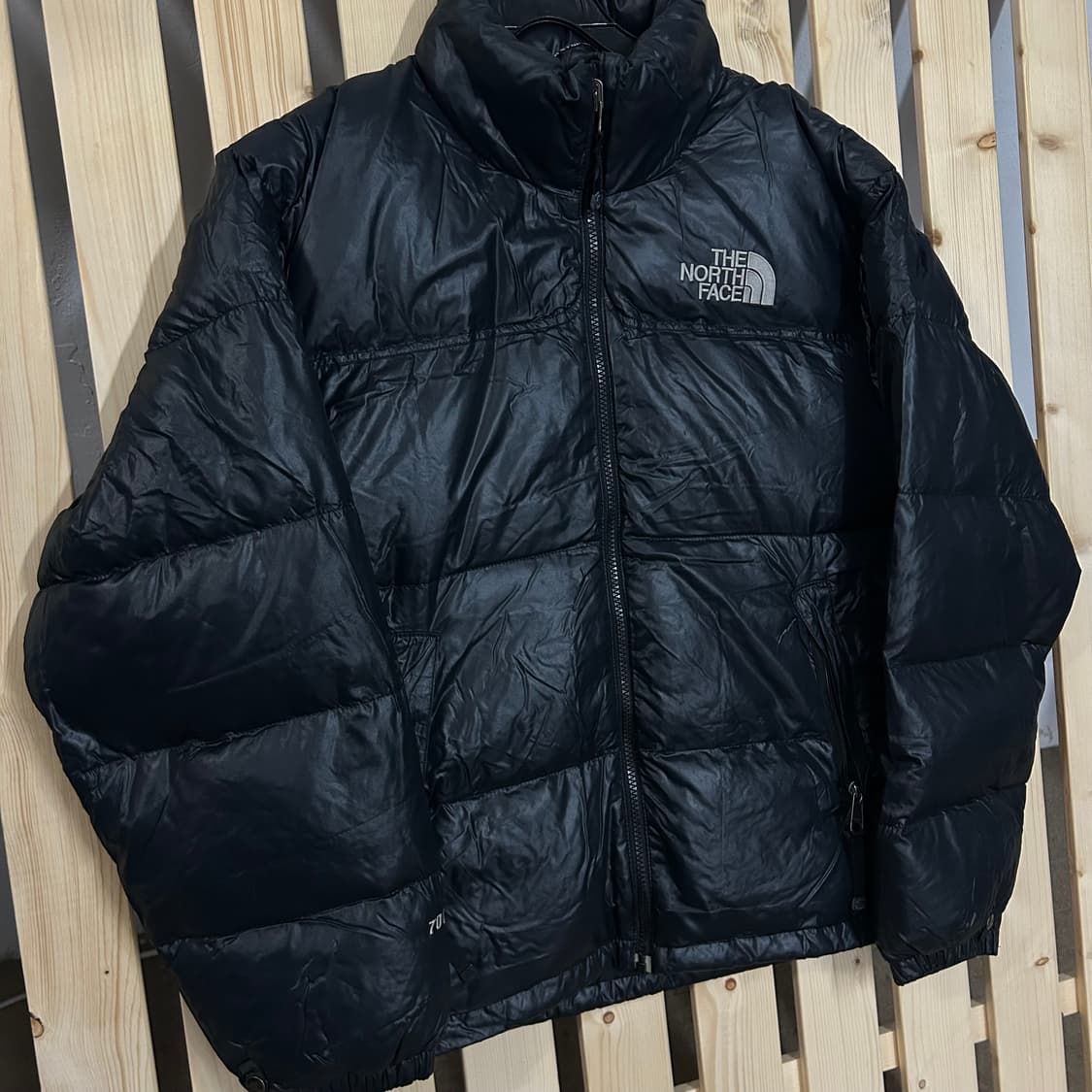  (90) 구 노스페이스 눕시 700 패딩 유광 블랙 상품이미지2