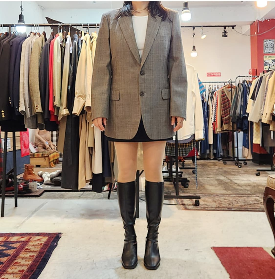 BURBERRY 일본판 버버리 울 빈티지 투버튼 블레이저 자켓 상품이미지2