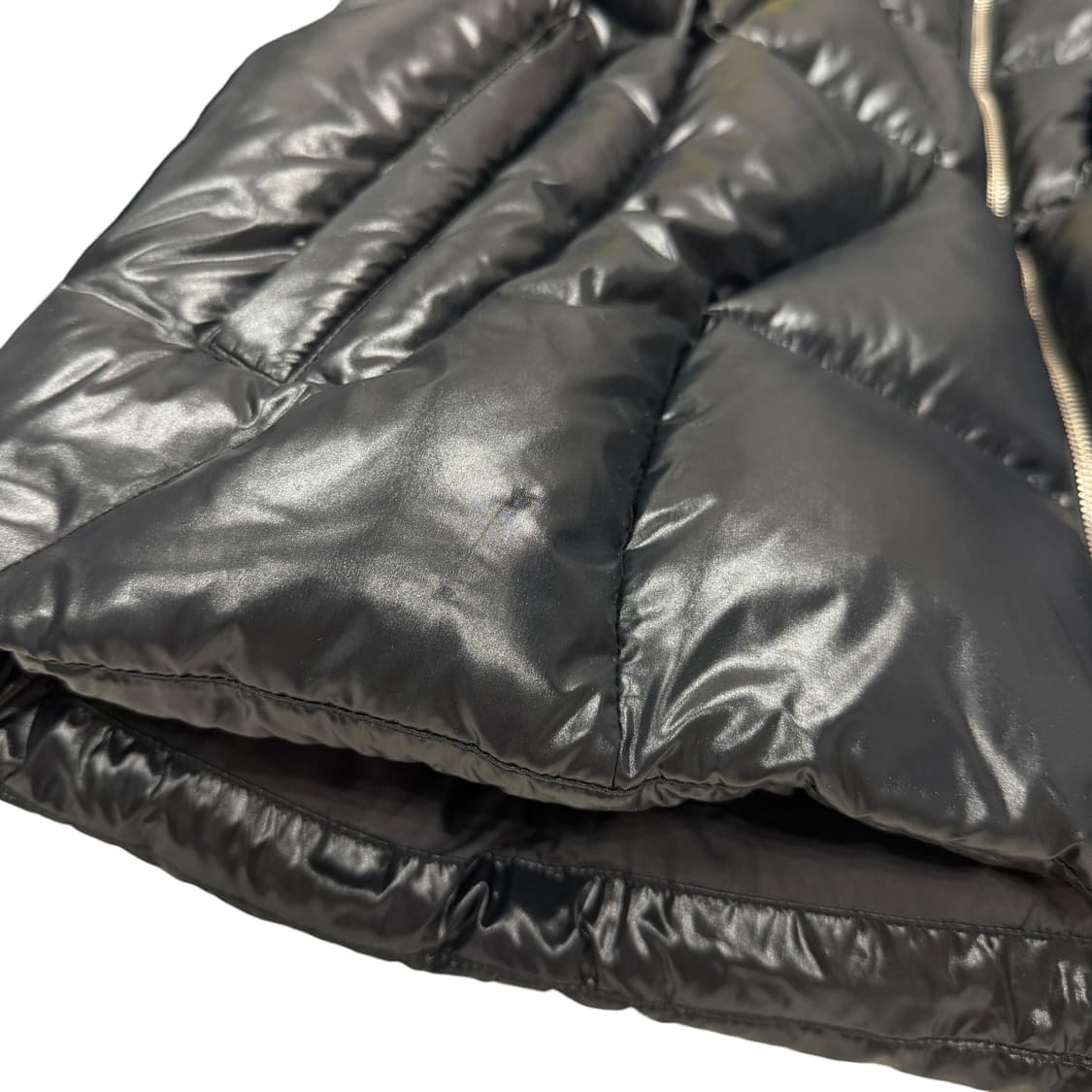 인사일런스 웨이브라인 덕 다운 패딩 자켓 블랙 L 상품이미지7