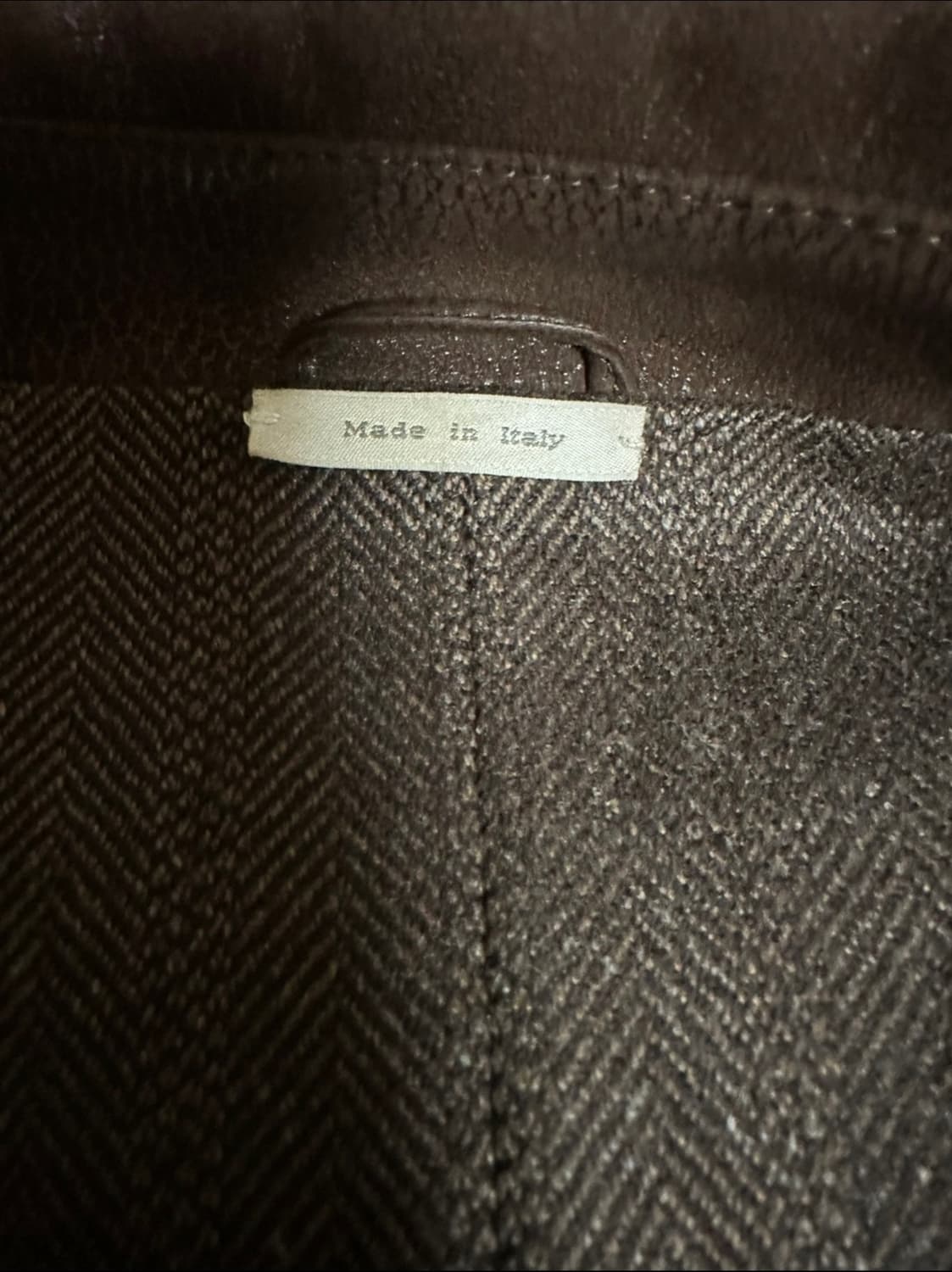 에르메네질도제냐 가죽 코트 자켓 50 (캐시미어 안감) 상품이미지5