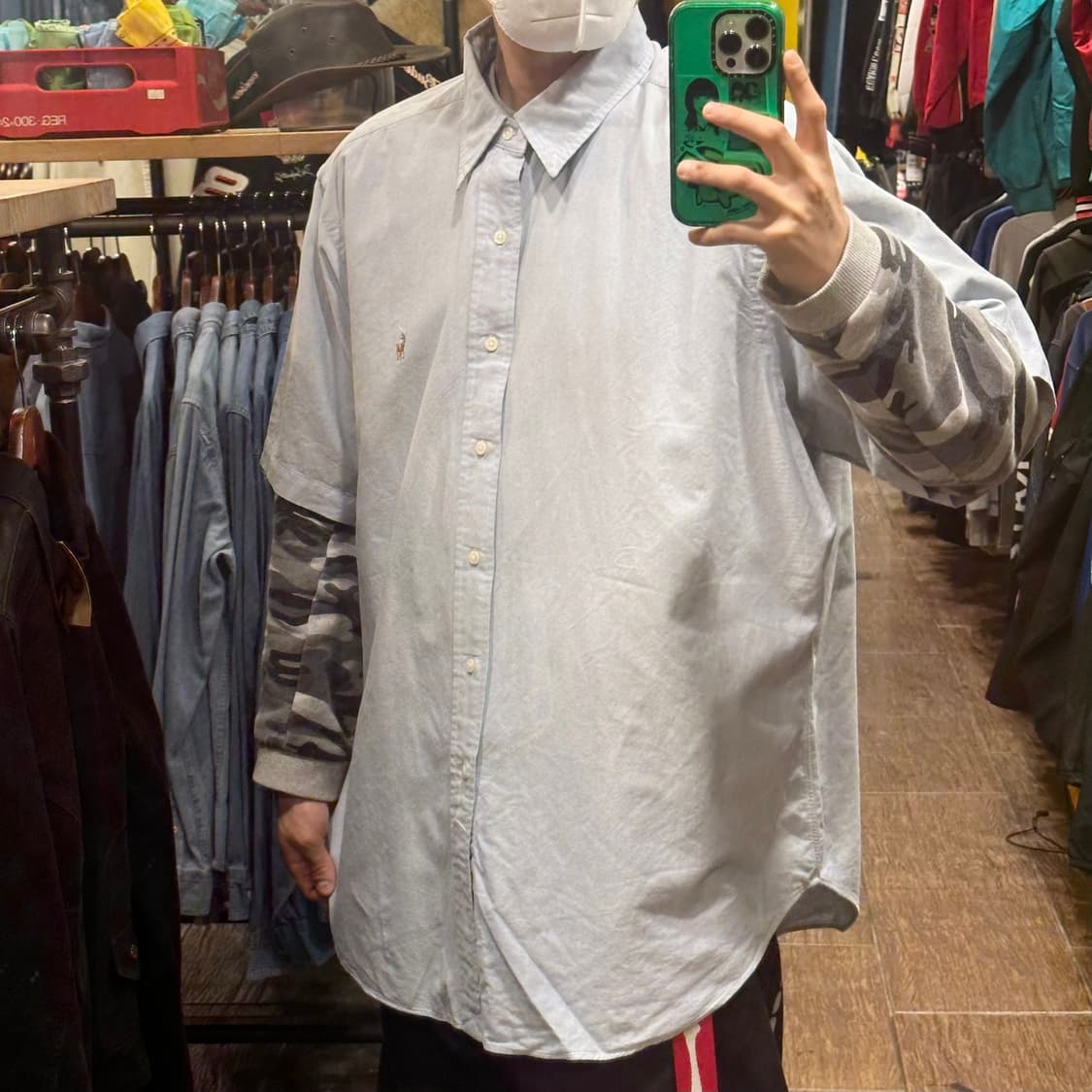 [HI] 폴로 랄프로렌 반팔셔츠 스카이블루 상품이미지3