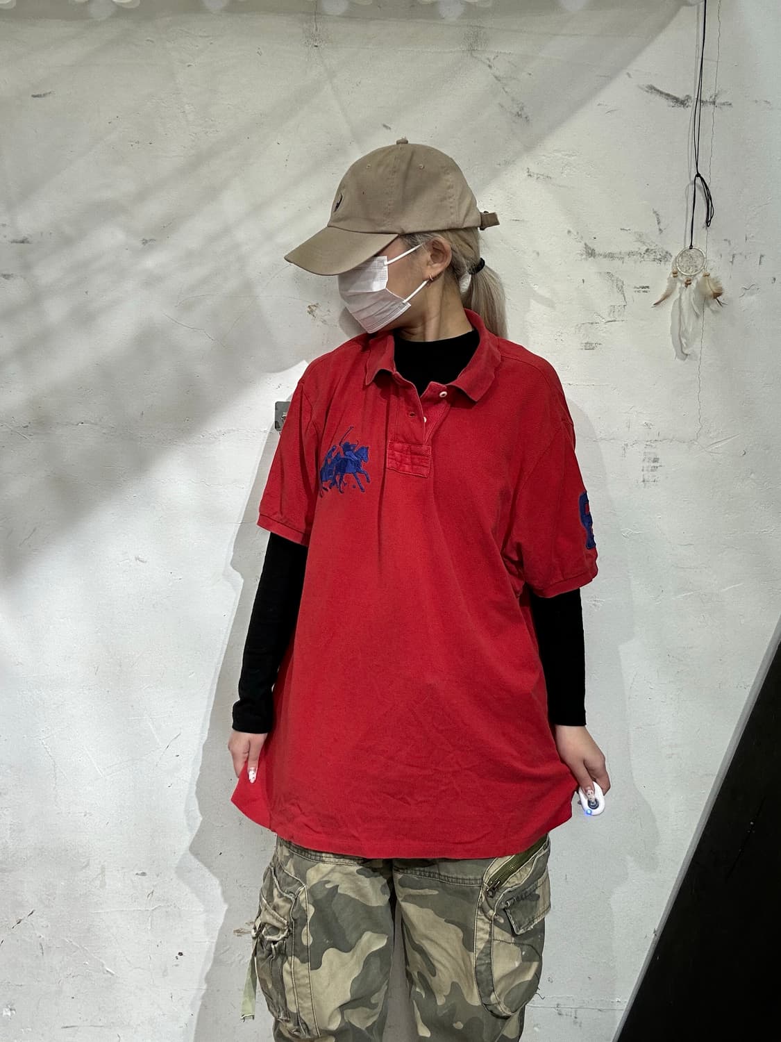 폴로 레드 빅 로고 커스텀 핏 반팔 카라티 XXL 상품이미지2