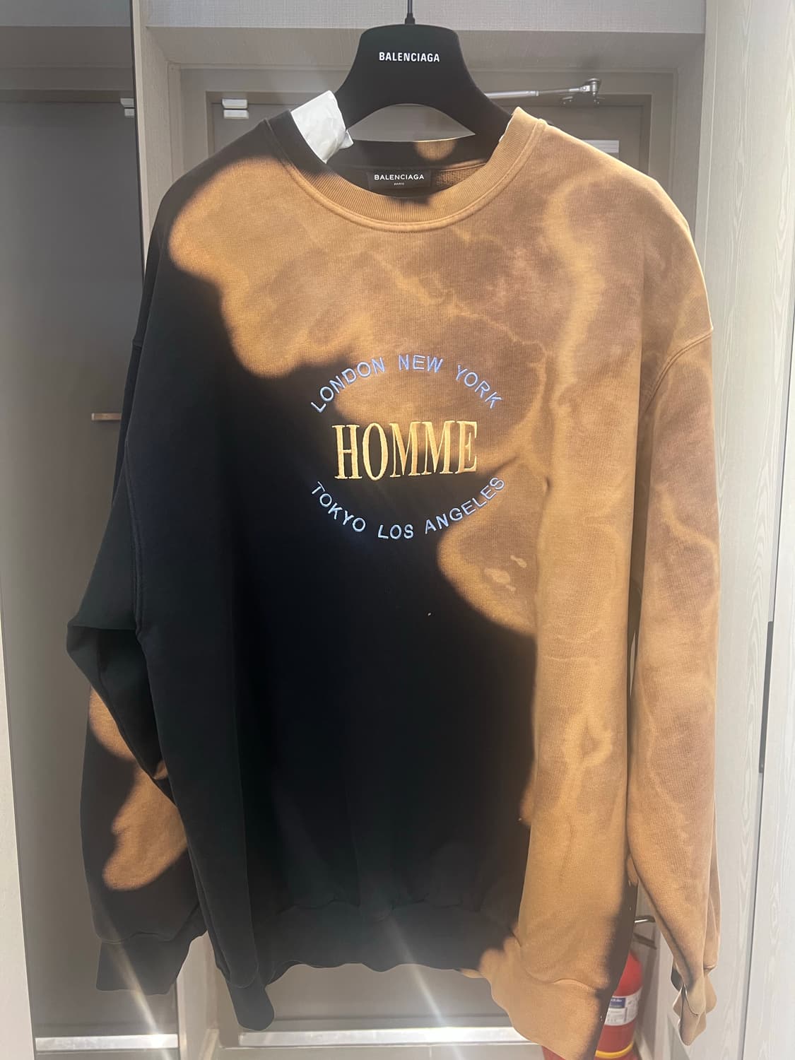 17fw 발렌시아가 블리치드 옴므 HOMME 오버핏 맨투맨 m사이즈 상품이미지1