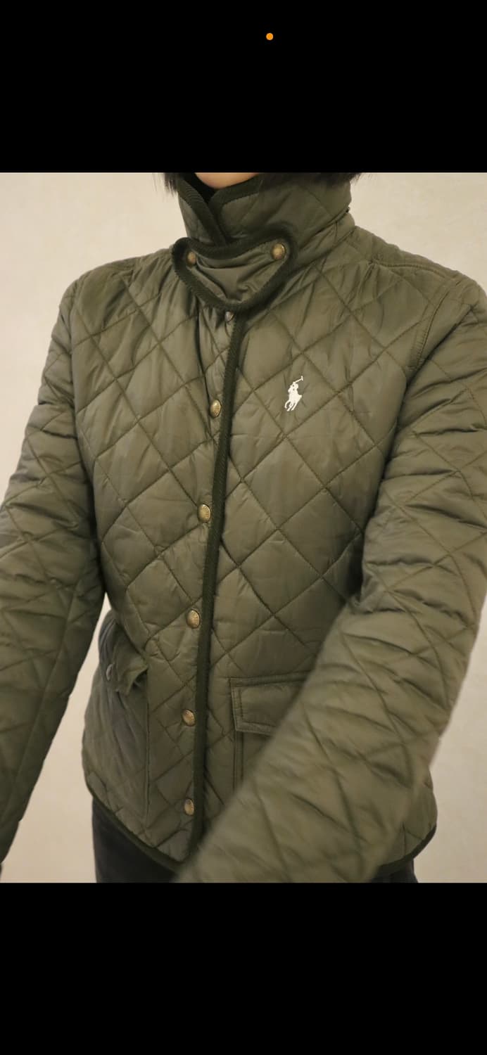 폴로 랄프로렌 퀼팅 자켓 카키색 S 상품이미지2
