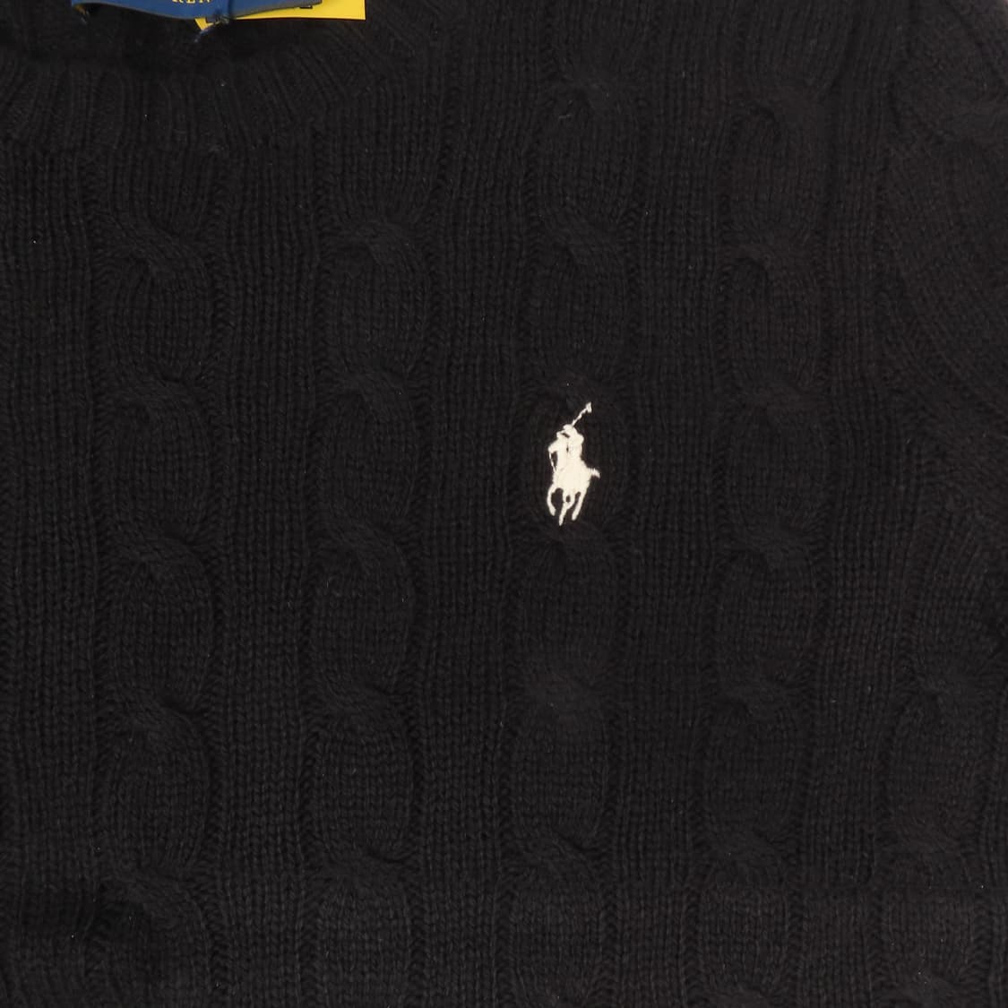 폴로 블랙 컬러 케이블 여성용 니트 상품이미지2