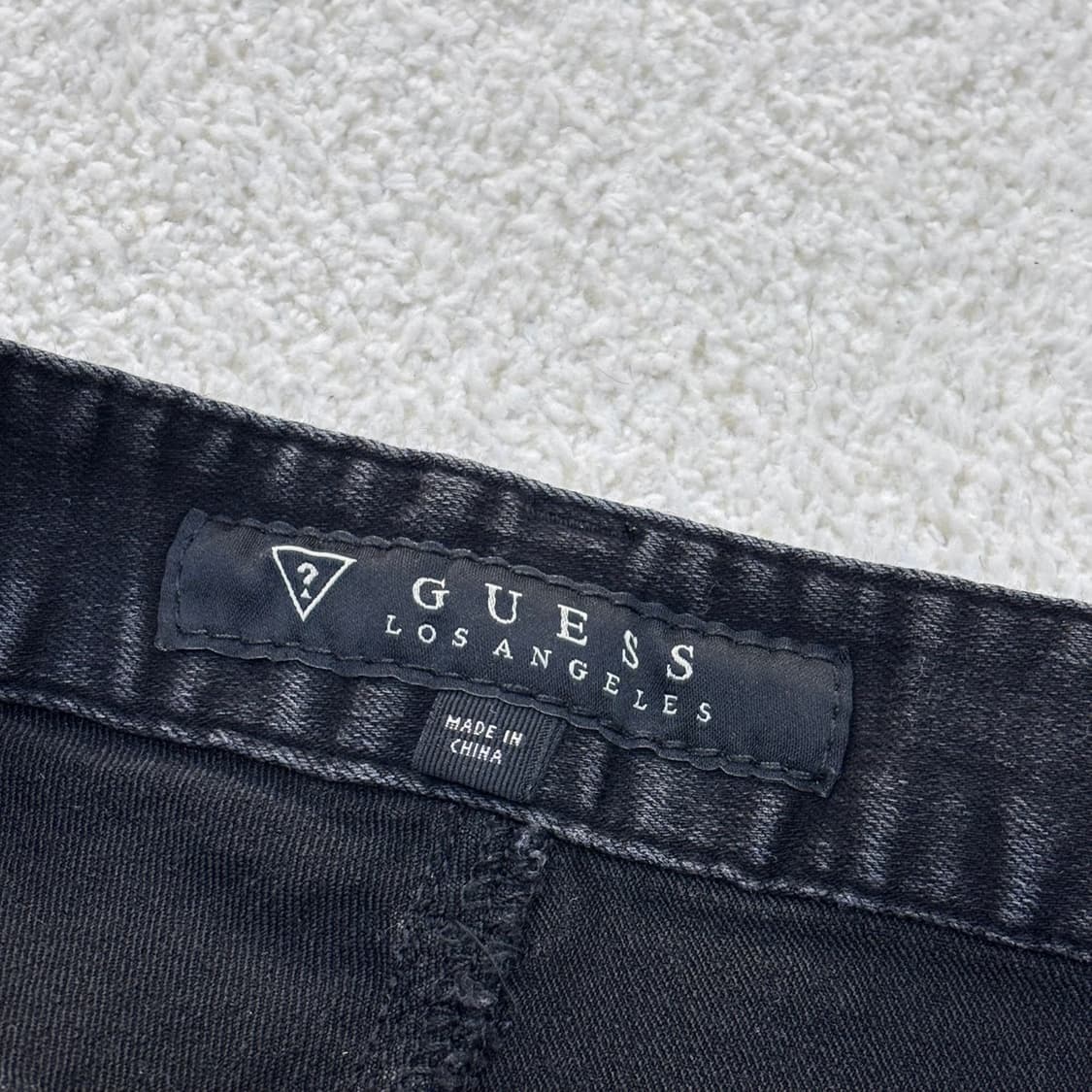 27 게스 여성 흑청 데님 반바지 0313E 상품이미지4